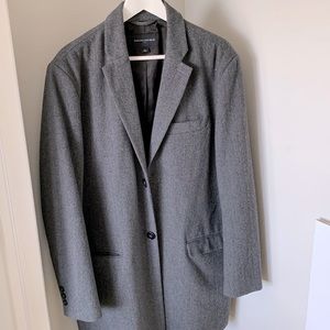 Gray Banana Republic Wool Jacket for office wear